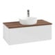 V&B Meuble sous lavabo sans structure de façade, éclairage Antao 100x36x50cm, HL, WBP w. wal, blanc brillant Lac-1