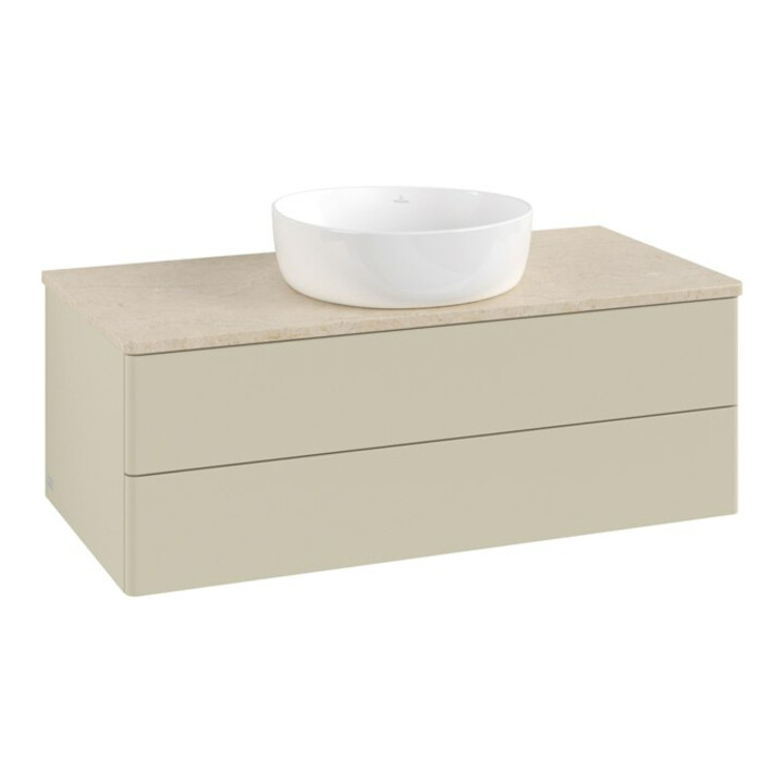 V&B Meuble sous lavabo sans structure de façade - Éclairage Antao 100x36x50cm, WBP botti., si Gr m Lac