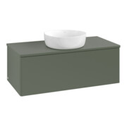 V&B Meuble sous-lavabo sans structure de façade, éclairage Antao 100x36x50cm, WBP Lac, lea gre. m Lac