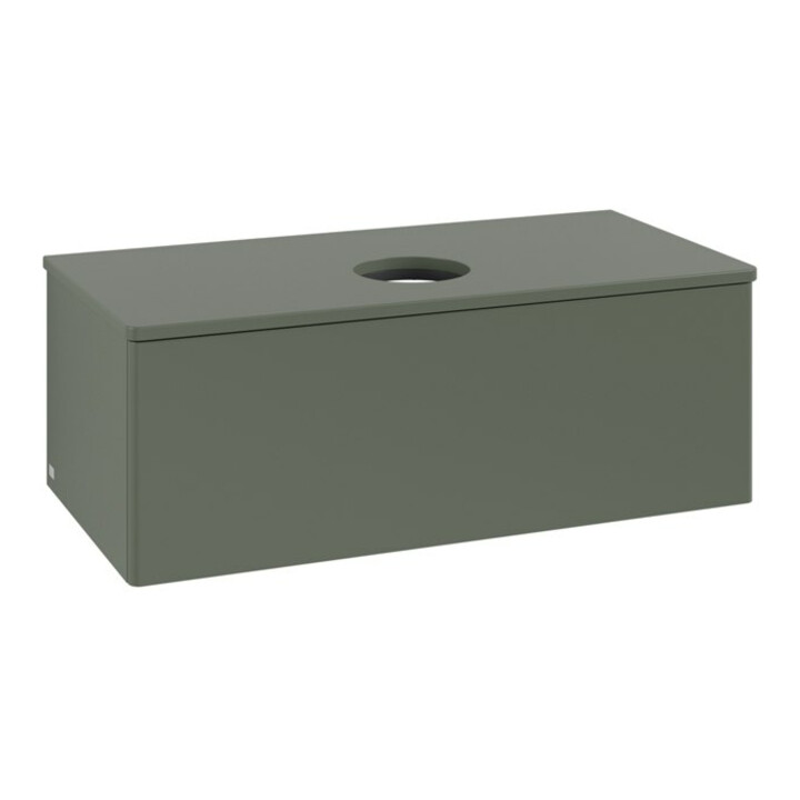 V&B Meuble sous-lavabo sans structure de façade, éclairage Antao 100x36x50cm, WBP Lac, lea gre. m Lac