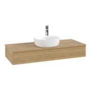 V&B Meuble sous lavabo sans structure de façade, éclairage Antao 120x19x50cm, H I P, WBP chêne hon. Oa, chêne hon. Oa-3