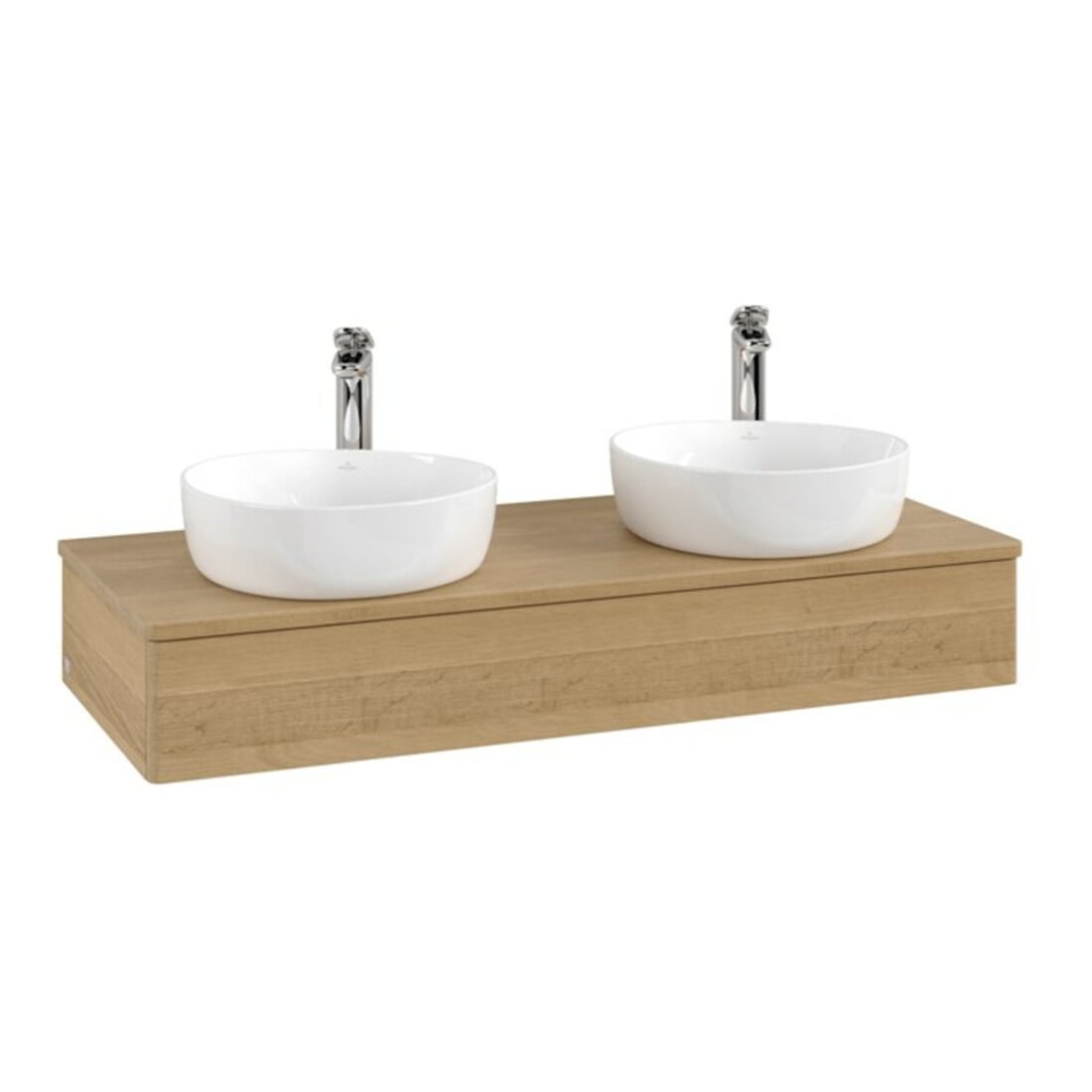 V&B Meuble sous lavabo sans structure de façade, éclairage Antao 120x19x50cm, H I P, WBP hon. Oa, hon. Oa