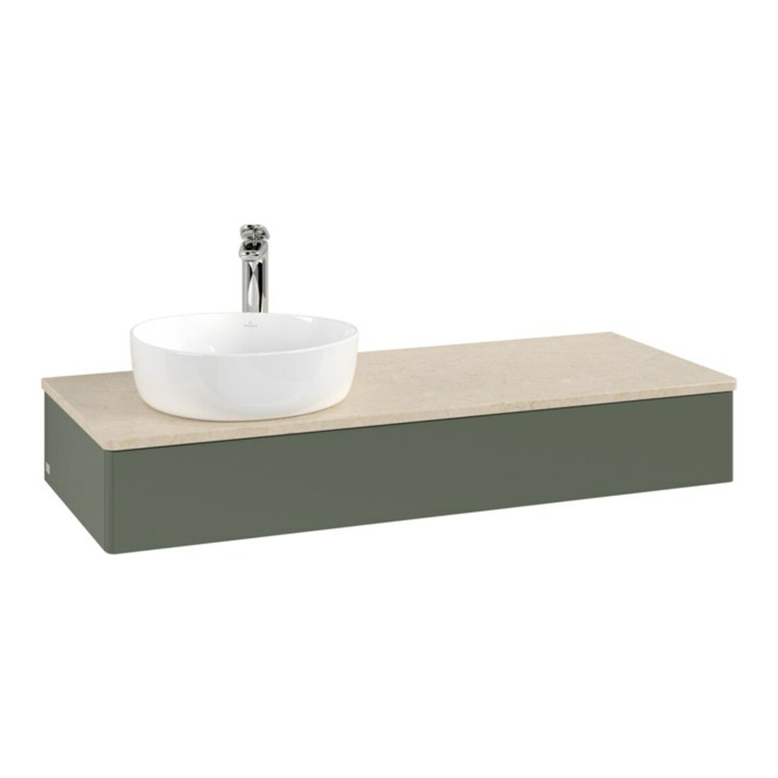 V&B Meuble sous-lavabo sans structure de façade, éclairage Antao 120x19x50cm, HL, WBP botti., le g. m Lac