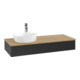 V&B Meuble sous-lavabo sans structure de façade, éclairage Antao 120x19x50cm, HL, WBP hon. Oa, bleu m Lac-3