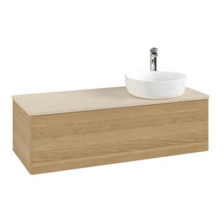 V&B Meuble sous lavabo sans structure de façade, éclairage Antao 120x36x50cm, H I P, WBP botti., hon. Oa