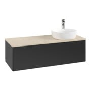 V&B Meuble sous lavabo sans structure de façade, éclairage Antao 120x36x50cm, HI, WBP botti., bleu m Lac-3