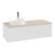 V&B Meuble sous lavabo sans structure de façade, éclairage Antao 120x36x50cm, HL, WBP botti., blanc brillant Lac-4