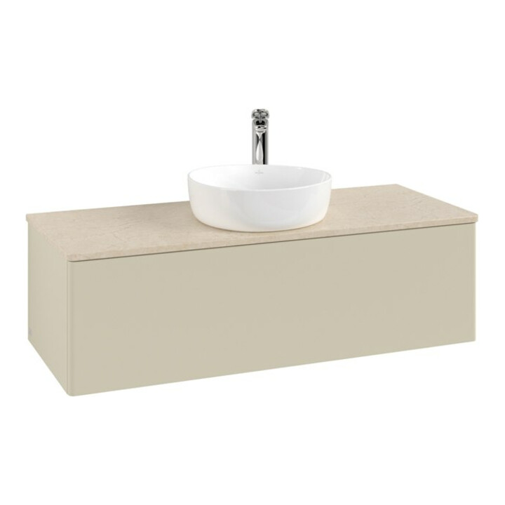 V&B Meuble sous lavabo sans structure de façade, éclairage Antao 120x36x50cm, HL, WBP botti., si Gr m Lac