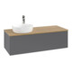 V&B Meuble sous-lavabo sans structure de façade, éclairage Antao 120x36x50cm, HL, WBP hon. Oa, A m Lac-1