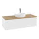 V&B Meuble sous lavabo sans structure de façade, éclairage Antao 120x36x50cm, HL, WBP hon. Oa, bl. avec Lac