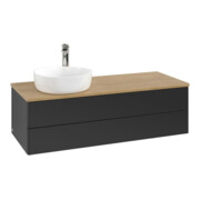 V&B Meuble sous lavabo sans structure de façade, éclairage Antao 120x36x50cm, HL, WBP hon. Oa, bleu m Lac-4