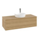 V&B Meuble sous lavabo sans structure de façade, éclairage Antao 120x36x50cm, HL, WBP hon. Oa, hon. Oa