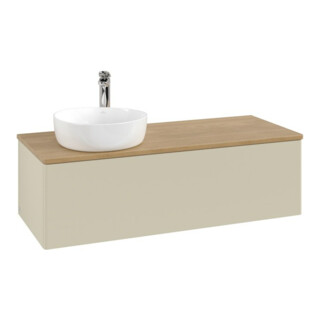 V&B Meuble sous lavabo sans structure de façade, éclairage Antao 120x36x50cm, HL, WBP hon. Oa, si G m Lac