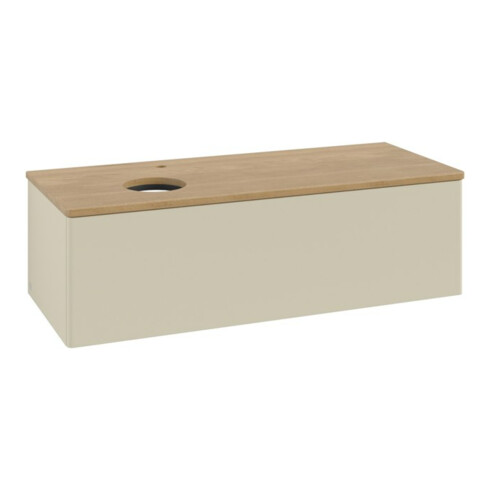 V&B Meuble sous lavabo sans structure de façade, éclairage Antao 120x36x50cm, HL, WBP hon. Oa, si G m Lac