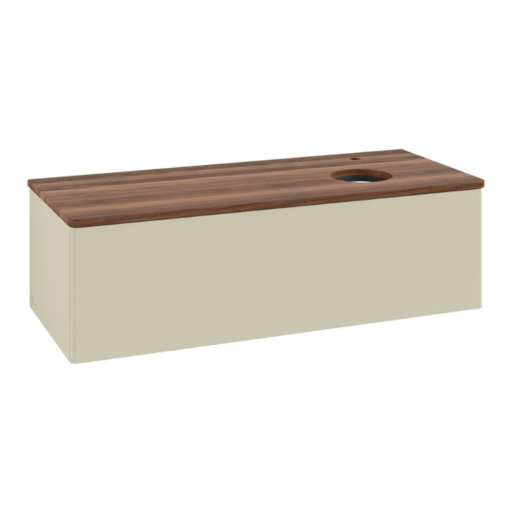 V&B Meuble sous-lavabo sans structure de façade, éclairage Antao 120x36x50cm, HL, WBP w. wal, si Gr m Lac
