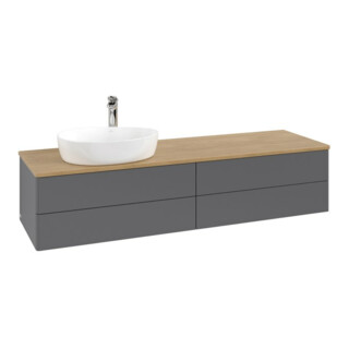 V&B Meuble sous-lavabo sans structure de façade - Éclairage Antao 160x50 cm, HL, WBP hon. Oa, A m Lac