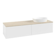 V&B Meuble sous lavabo sans structure de façade - Éclairage Antao 160x50cm, couleur WBP botti., blanc mat