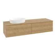 V&B Meuble sous lavabo sans structure de façade - Éclairage Antao 160x50cm, couleur WBP chêne miel, chêne miel