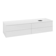 V&B Meuble sous-lavabo sans structure de façade - Éclairage Antao 160x50cm, couleur WBP Lac, laqué glo wh.-3