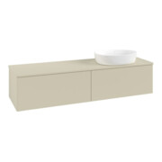 V&B Meuble sous-lavabo sans structure de façade - Éclairage Antao 160x50cm, couleur WBP Lac, laqué si Gr m