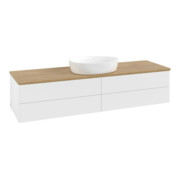 V&B Meuble sous lavabo sans structure de façade - Éclairage Antao 160x50cm, couleur WBP miel Oa, blanc m Lac-3