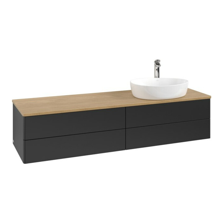 V&B Meuble sous lavabo sans structure de façade - Éclairage Antao 160x50cm, H-I-P, WBP hon. Oa, bleu m Lac