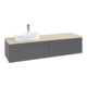 V&B Meuble sous lavabo sans structure de façade - Éclairage Antao 160x50cm, H, P, WBP botti., Anthracite avec laque-1