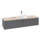 V&B Meuble sous lavabo sans structure de façade - Éclairage Antao 160x50cm, H, P, WBP botti., Anthracite m Lac-1