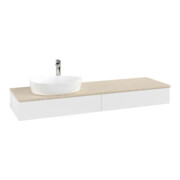 V&B Meuble sous lavabo sans structure de façade - Éclairage Antao 160x50cm, H, P, WBP botti., blanc m Lac-3