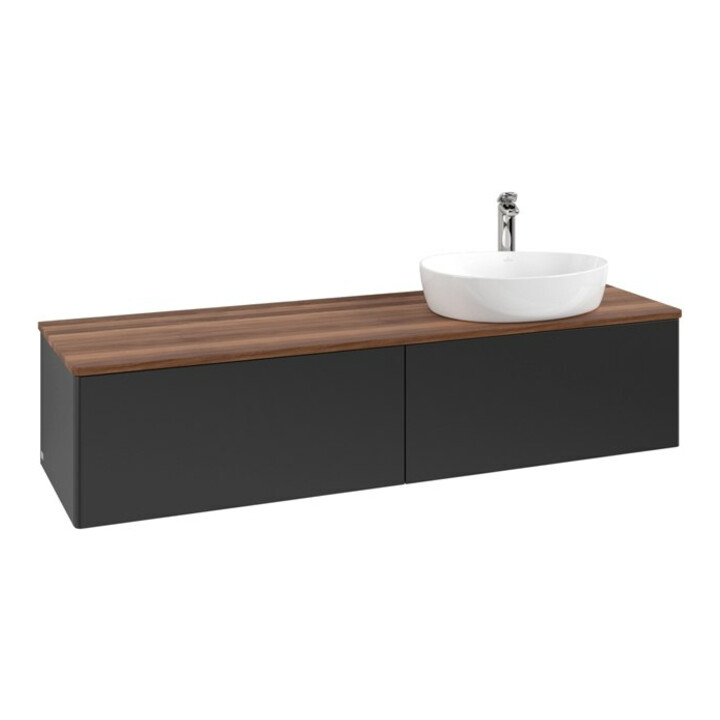 V&B Meuble sous lavabo sans structure de façade - Éclairage Antao 160x50cm, H, P, WBP w. wal, bleu m Lac