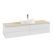 V&B Meuble sous lavabo sans structure de façade - Éclairage Antao 160x50cm, HL, WBP botti., blanc brillant Lac-4