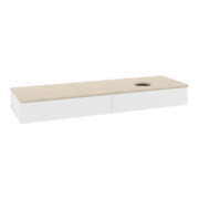 V&B Meuble sous-lavabo sans structure de façade - Éclairage Antao 160x50cm, HL, WBP botti., blanc mat Lac-4