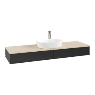 V&B Meuble sous lavabo sans structure de façade - Éclairage Antao 160x50cm, HL, WBP botti., bleu m Lac