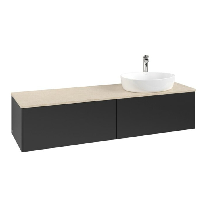 V&B Meuble sous lavabo sans structure de façade - Éclairage Antao 160x50cm, HL, WBP botti., bleu m Lac