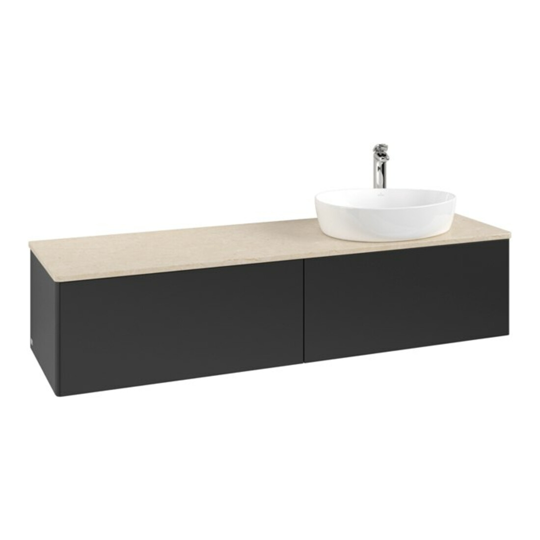 V&B Meuble sous lavabo sans structure de façade - Éclairage Antao 160x50cm, HL, WBP botti., bleu m Lac