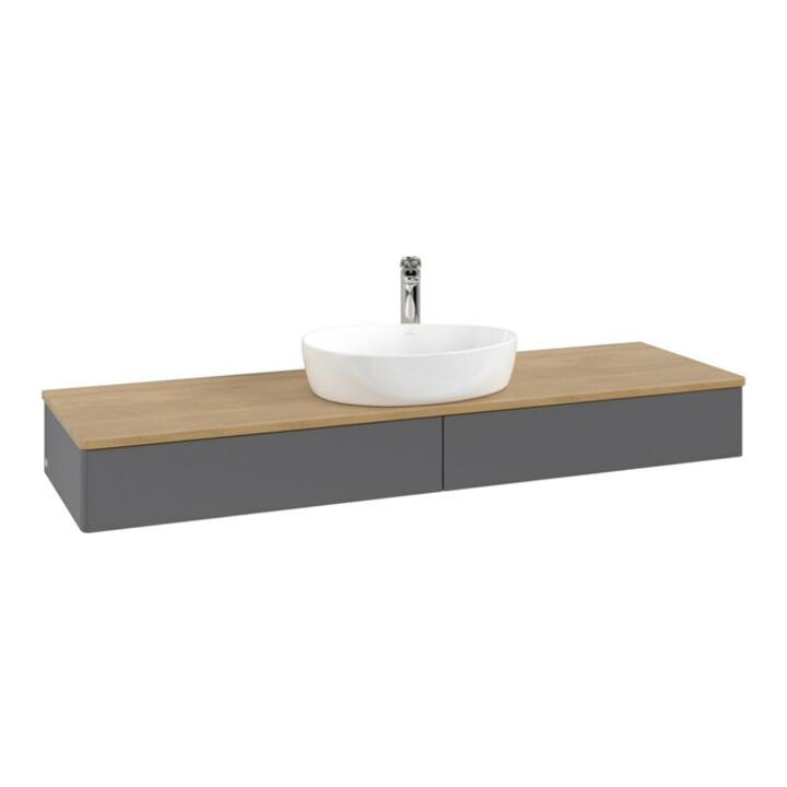 V&B Meuble sous lavabo sans structure de façade - Éclairage Antao 160x50cm, HL, WBP hon. Oa, A m Lac