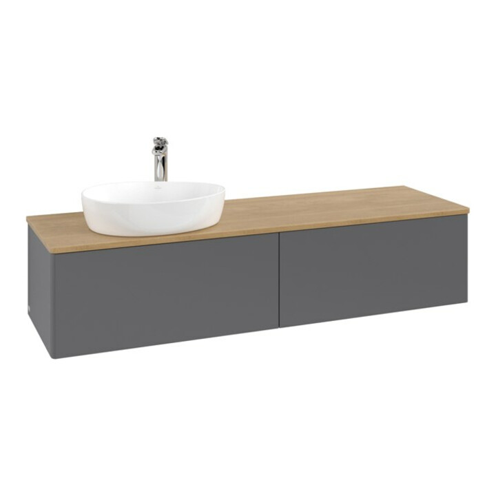V&B Meuble sous lavabo sans structure de façade - Éclairage Antao 160x50cm, HL, WBP hon. Oa, A m Lac