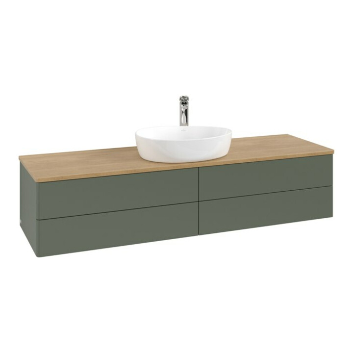 V&B Meuble sous lavabo sans structure de façade - Éclairage Antao 160x50cm, HL, WBP hon. Oa, le gre. m Lac
