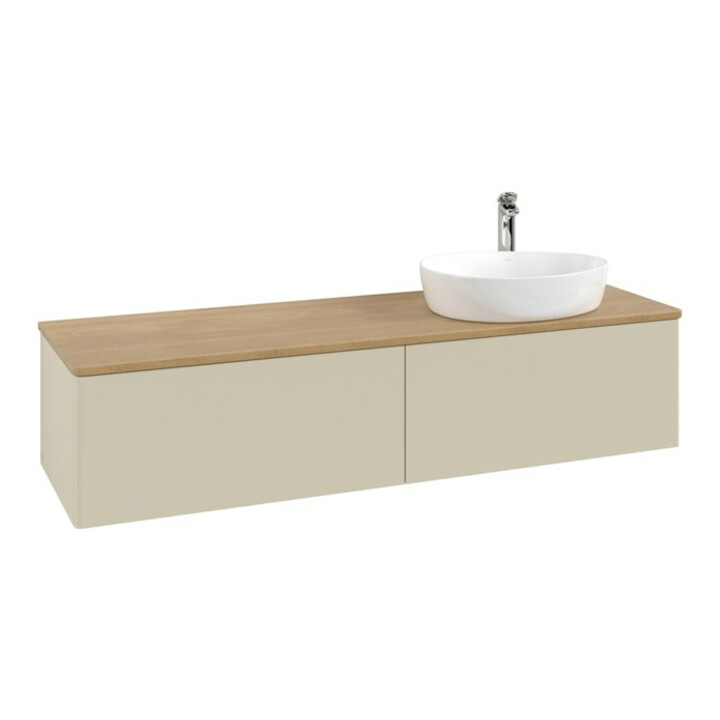 V&B Meuble sous lavabo sans structure de façade - Éclairage Antao 160x50cm, HL, WBP hon. Oa, si Gr m Lac