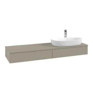 V&B Meuble sous lavabo sans structure de façade - Éclairage Antao 160x50cm, HL, WBP Lac, md bl. m Lac