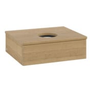 V&B Meuble sous lavabo sans structure de façade - Éclairage Antao 60x19x50cm, couleur WBP hon. Oa, chêne miel