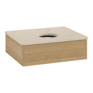 V&B Meuble sous-lavabo sans structure de façade - Éclairage Antao 60x19x50cm, H I P, WBP botti., hon. Oa
