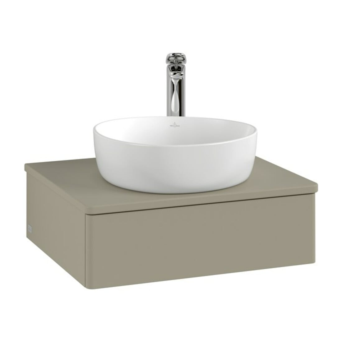 V&B Meuble sous-lavabo sans structure de façade - Éclairage Antao 60x19x50cm, H I P, WBP Lac, Anthracite m Lac
