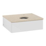 V&B Meuble sous lavabo sans structure de façade - Éclairage Antao 60x19x50cm, HL, WBP botti., blanc brillant Lac-3