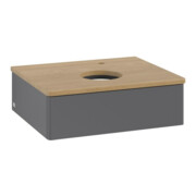 V&B Meuble sous lavabo sans structure de façade - Éclairage Antao 60x19x50cm, HL, WBP hon. Oa, A m Lac
