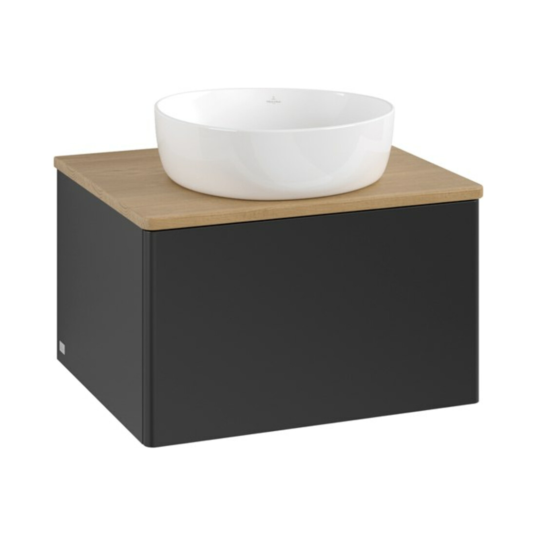 V&B Meuble sous-lavabo sans structure de façade - Éclairage Antao 60x36x50cm, couleur WBP hon. Oa, bleu m Lac