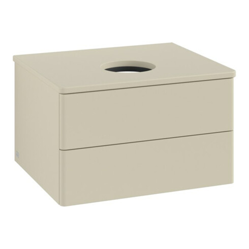 V&B Meuble sous-lavabo sans structure de façade - Éclairage Antao 60x36x50cm, couleur WBP Lac, si Gr m Lac