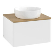 V&B Meuble sous lavabo sans structure de façade - Éclairage Antao 60x36x50cm, couleur WBP miel Oa, blanc m Lac-3