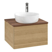 V&B Meuble sous lavabo sans structure de façade - éclairage Antao 60x36x50cm, H I P, WBP blanc, chêne miel Oa