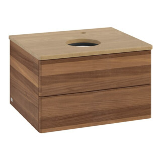 V&B Meuble sous-lavabo sans structure de façade - Éclairage Antao 60x36x50cm, H I P, WBP hon. Oa, blanc wal
